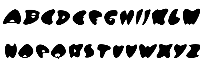 GotNoHeartSolid-Regular Font LOWERCASE