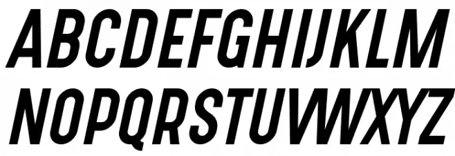 Gotcha Gothic Italic Polices MAJUSCULES