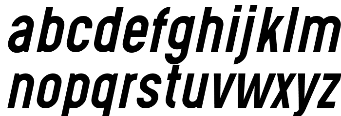 Gotcha Gothic Italic Font LOWERCASE