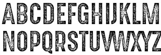 Gotcha Gothic Stamp Polices MAJUSCULES