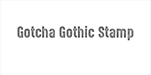 Gotcha Gothic Stamp Logo