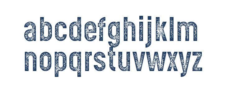 Gotcha Gothic Stamp Lowercase