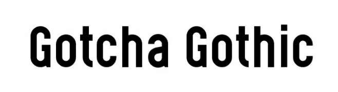 Gotcha Gothic  नि: शुल्क फ़ॉन्ट्स डाउनलोड