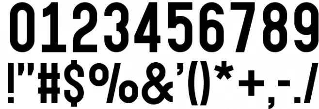 Gotcha Gothic Font OTHER CHARS