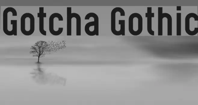 Gotcha Gothic Font examples