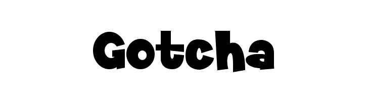 Gotcha  Frei Schriftart Herunterladen