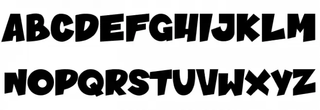 Gotcha Schriftart Groß
