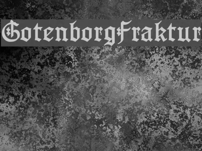 GotenborgFraktur Шрифта examples