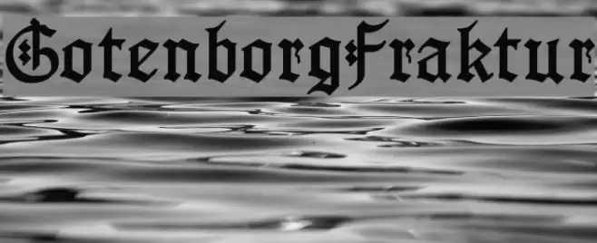 GotenborgFraktur Шрифта examples