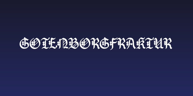 GotenborgFraktur Social Header