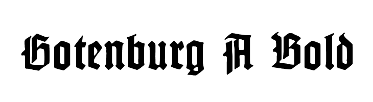 Gotenburg A Bold  font caratteri gratis