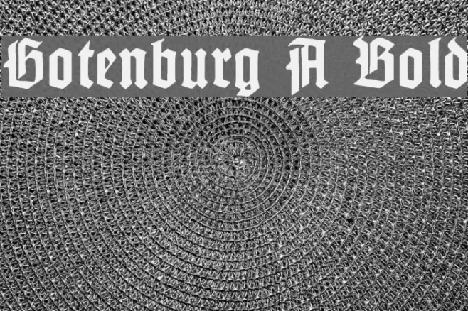 Gotenburg A Bold Font examples