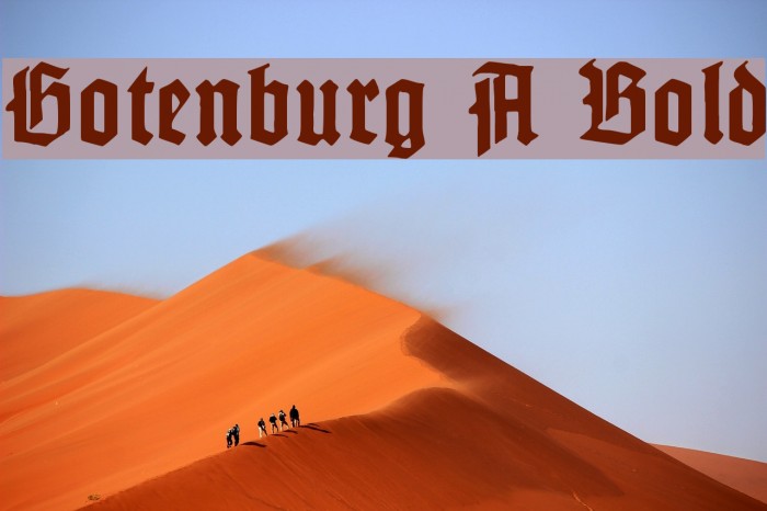 Gotenburg A Bold Font examples