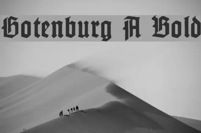 Gotenburg A Bold Font examples