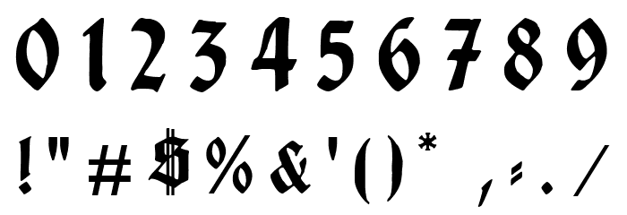 Gotenburg B UNZ_1_L Bold Italic Font OTHER CHARS