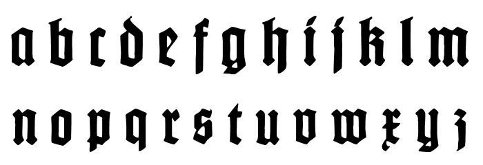 Gotenburg B UNZ_1_L Bold Italic Font LOWERCASE