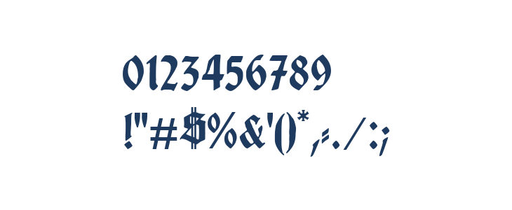 Gotenburg B UNZ_1_L Bold Other Characters