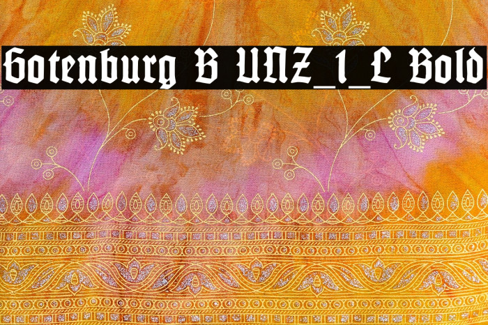 Gotenburg B UNZ_1_L Bold Example 1