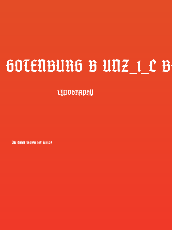 Gotenburg B UNZ_1_L Bold Poster