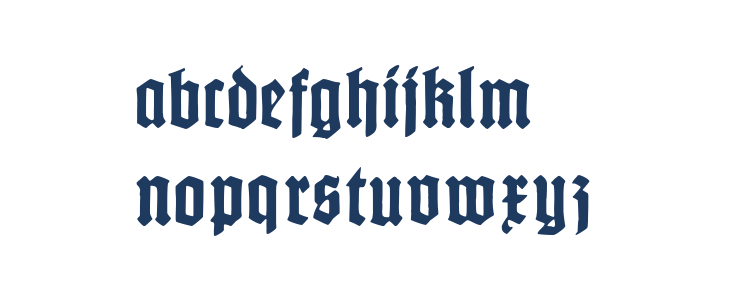 Gotenburg B UNZ_1_L Bold Lowercase