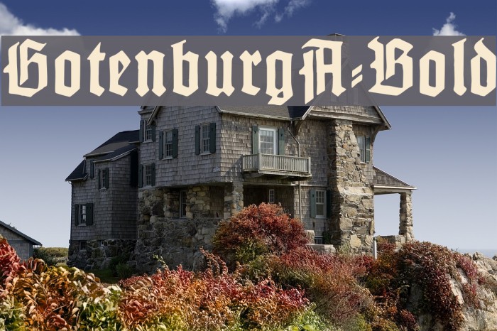 GotenburgA-Bold Font examples
