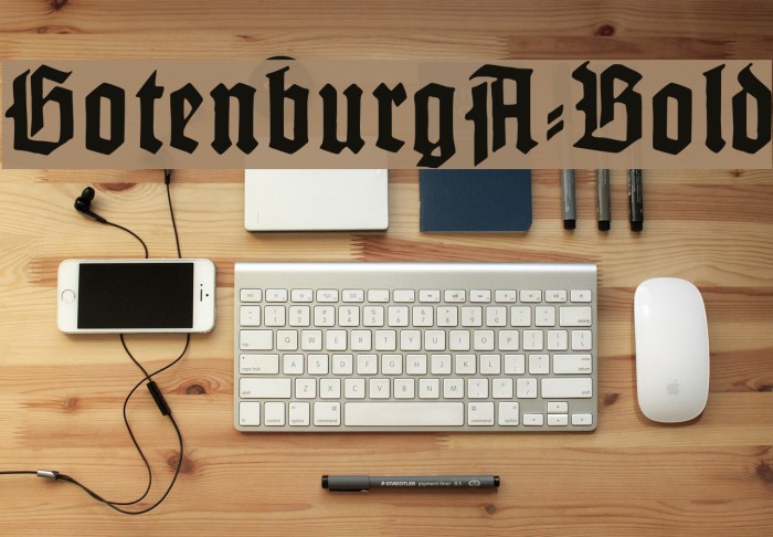 GotenburgA-Bold Font examples