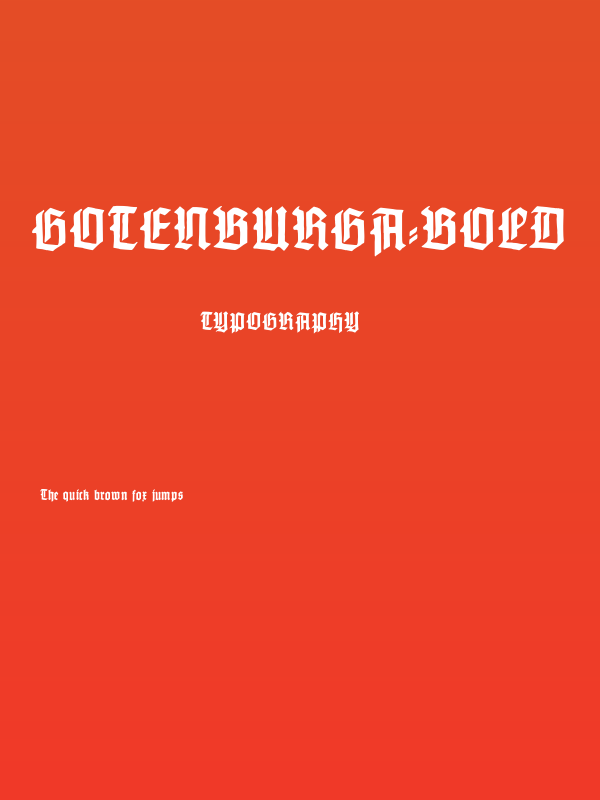 GotenburgA-Bold Poster