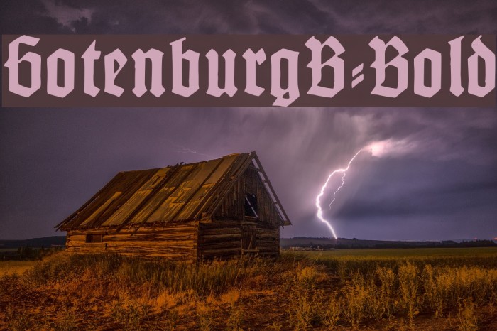 GotenburgB-Bold Font examples