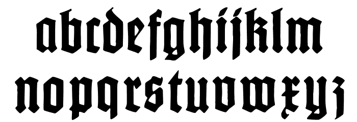 GotenburgB-Bold Font LOWERCASE