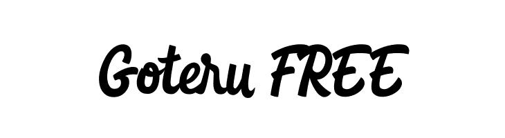 Goteru FREE  font caratteri gratis