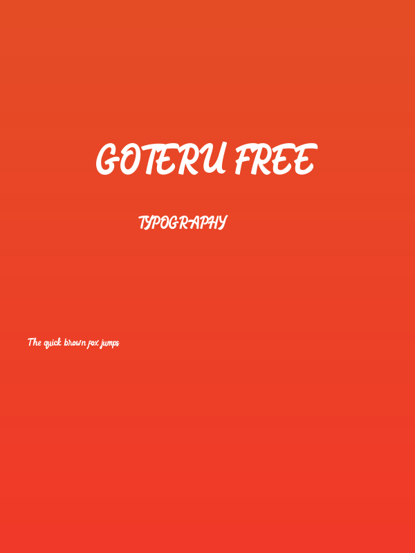 Goteru FREE Poster