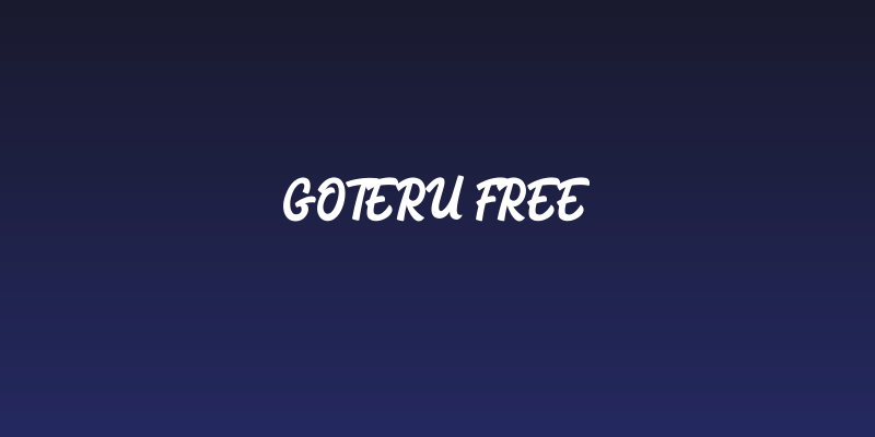 Goteru FREE Social Header