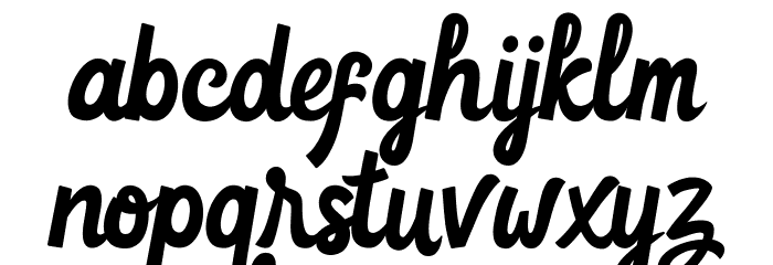 Goteru FREE Font LOWERCASE