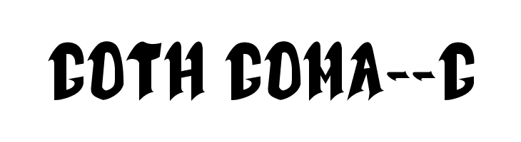 Goth Goma__G Font