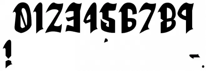 Goth Goma__G Font OTHER CHARS