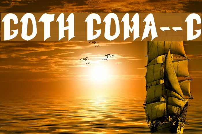 Goth Goma__G Font examples