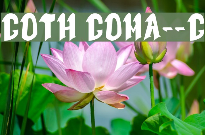 Goth Goma__G Font examples