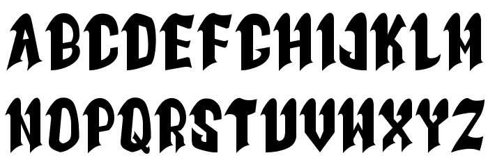 Goth Goma__G Font LOWERCASE