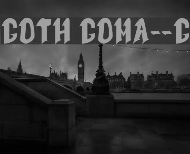 Goth Goma__G Font examples