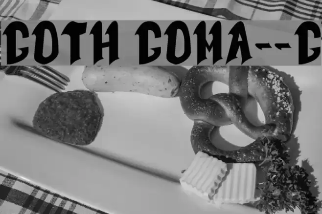 Goth Goma__G Font examples