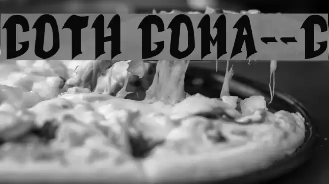 Goth Goma__G Font examples