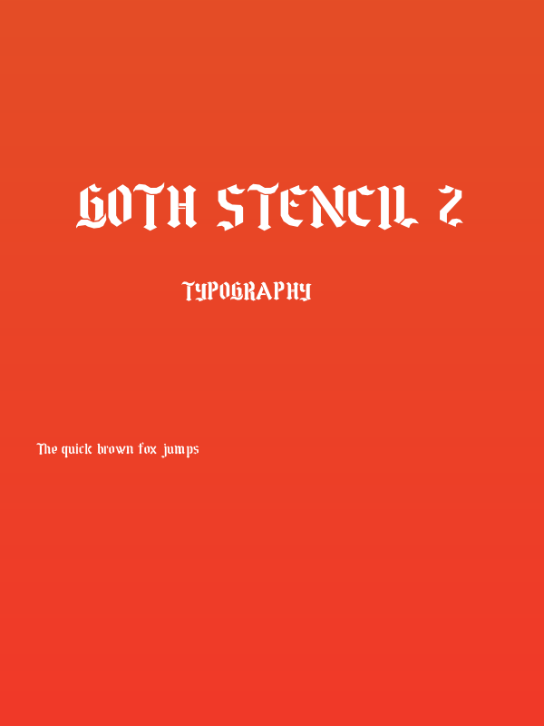 Goth Stencil 2 Poster