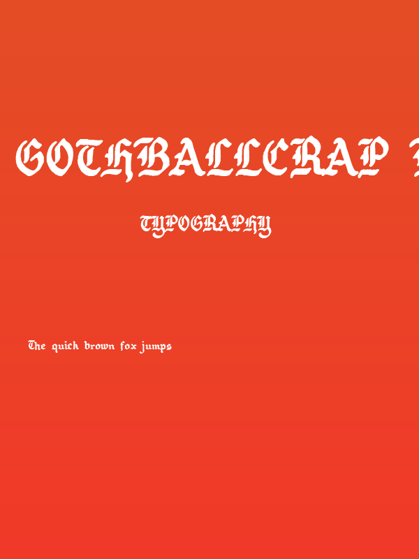 GothBallCrap Bold Poster