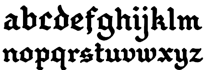 GothBallCrap Bold Font LOWERCASE