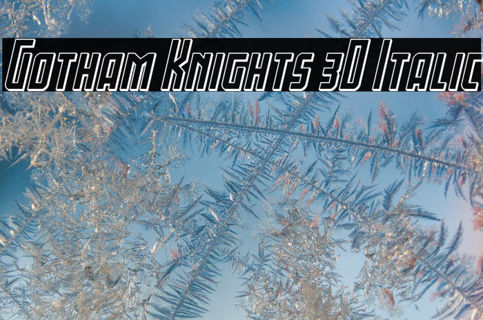 Gotham Knights 3D Italic Example 3
