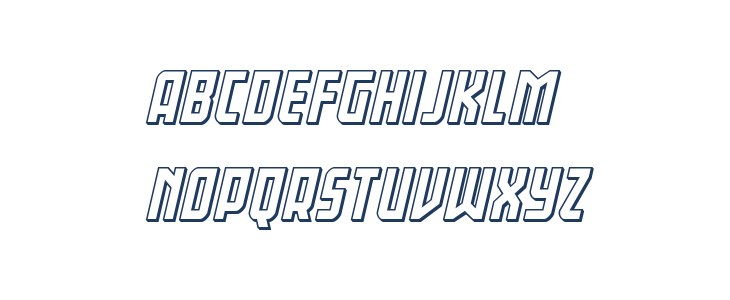 Gotham Knights 3D Italic Lowercase