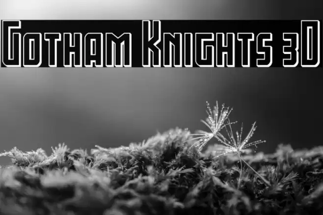 Gotham Knights 3D Font examples