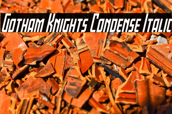 Gotham Knights Condense Italic Example 2