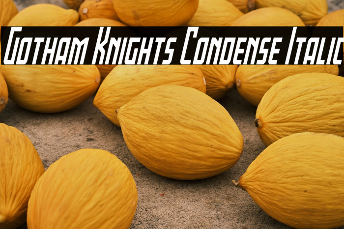 Gotham Knights Condense Italic Example 3
