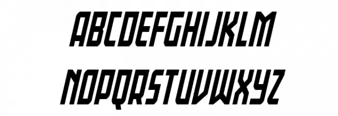 Gotham Knights Condense Italic फ़ॉन्ट लोअरकेस